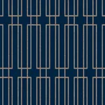 York Designer Series Terrace Navy Wallpaper - SKU DF3329