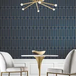 York Designer Series Terrace Navy Wallpaper - SKU DF3329