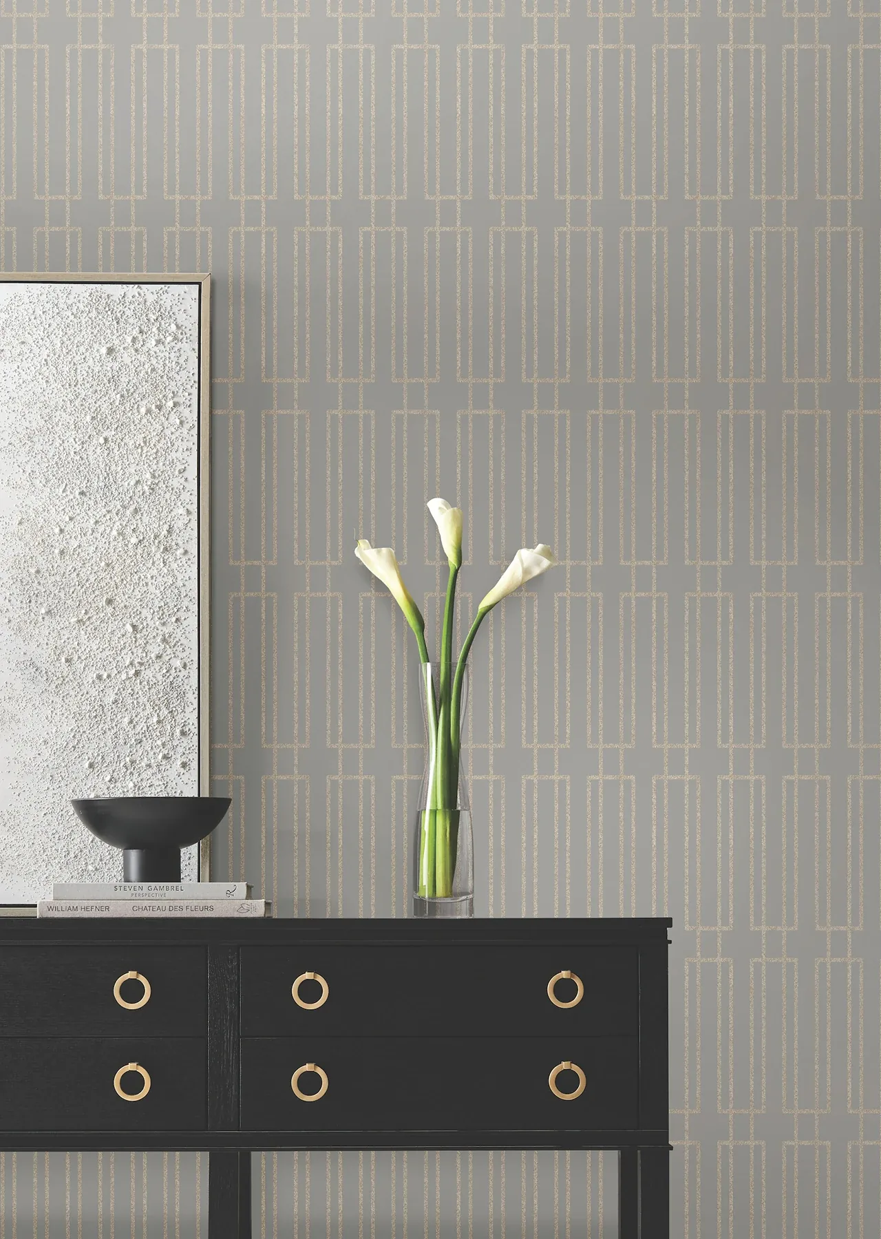 York Designer Series Terrace Taupe Wallpaper - SKU DF3327