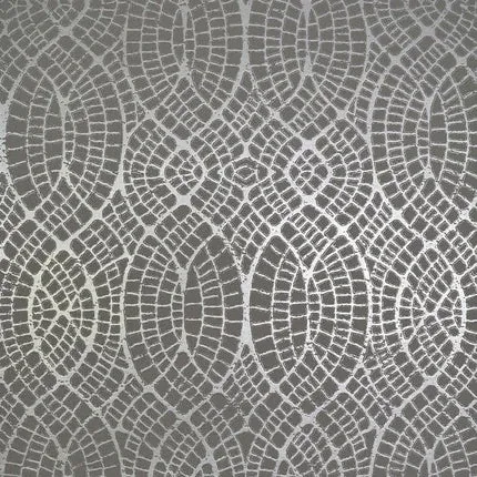 York Designer Series Tortoise Grey & Silver Wallpaper - SKU NW3558