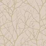 York Designer Series Trees Silhouette Beige & Gold Wallpaper - SKU MD7122