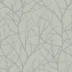 York Designer Series Trees Silhouette Eucalyptus & Silver Wallpaper - SKU MD7124