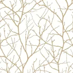 York Designer Series Trees Silhouette White & Gold Wallpaper | Wallpaper Twins York Designer Series Trees Silhouette White & Gold Wallpaper - SKU MD7126