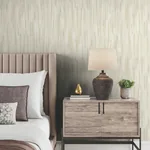 York Designer Series Tribeca Gold Texture Stripe Wallpaper - SKU VR1527