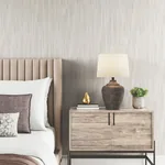 York Designer Series Tribeca White Texture Stripe Wallpaper - SKU VR1522