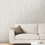 York Designer Series Tribeca White Texture Stripe Wallpaper - SKU VR1522