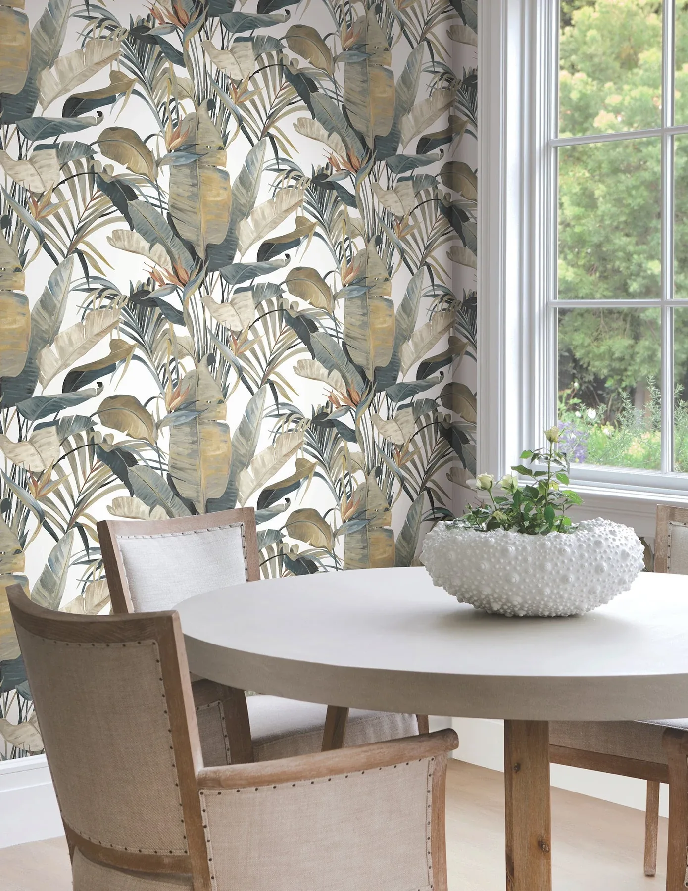 York Designer Series Tropical Cabana Plush Neutral Peel & Stick Wallpaper | Wallpaper Twins York Designer Series Tropical Cabana Plush Neutral Peel & Stick Wallpaper - SKU PSW1612RL
