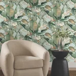 York Designer Series Tropical Cabana Spa Peel & Stick Wallpaper | Wallpaper Twins York Designer Series Tropical Cabana Spa Peel & Stick Wallpaper - SKU PSW1613RL