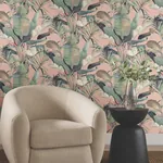 York Designer Series Tropical Coral Cabana Wallpaper | Wallpaper Twins York Designer Series Tropical Coral Cabana Wallpaper - SKU NT6132