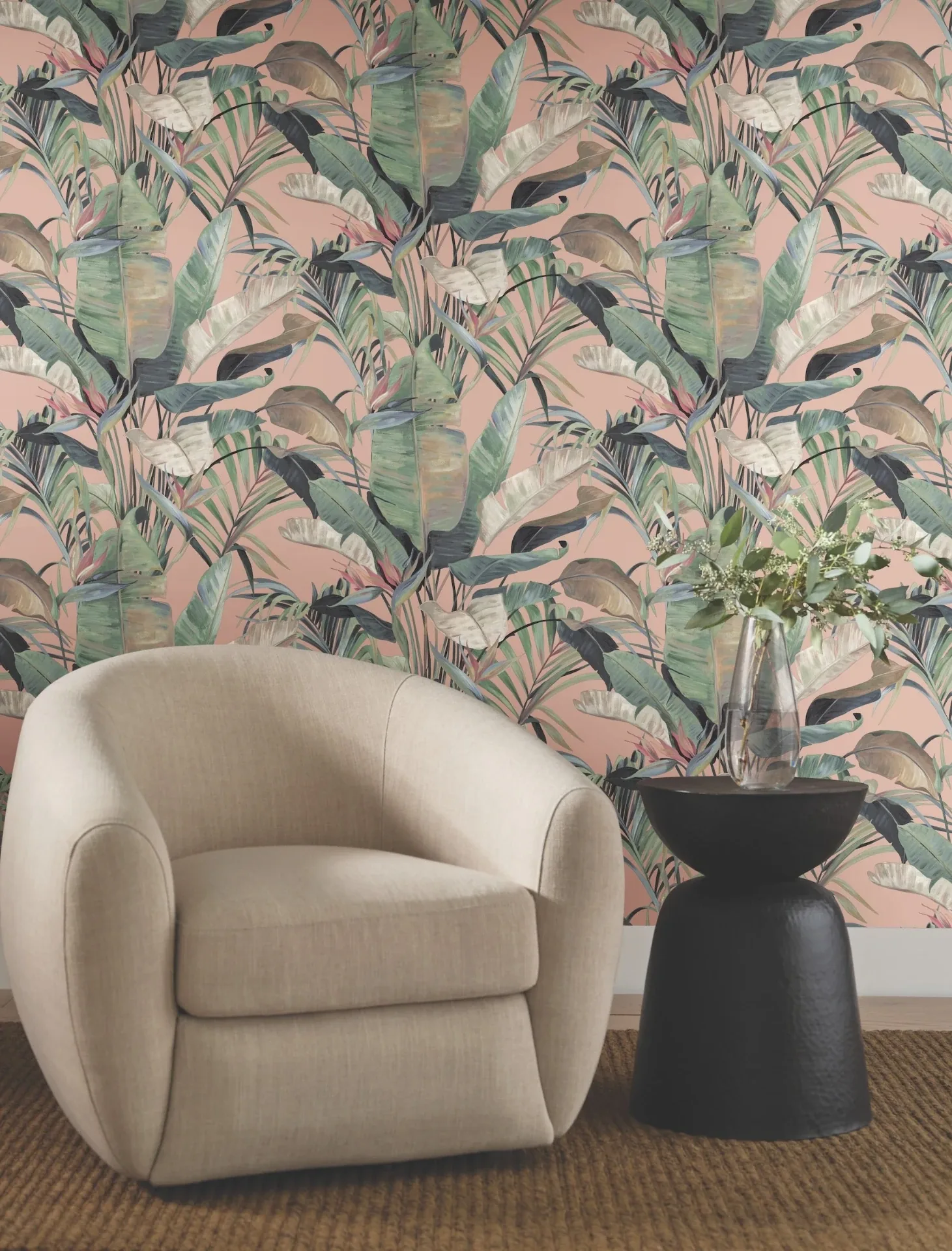York Designer Series Tropical Coral Cabana Wallpaper | Wallpaper Twins York Designer Series Tropical Coral Cabana Wallpaper - SKU NT6132