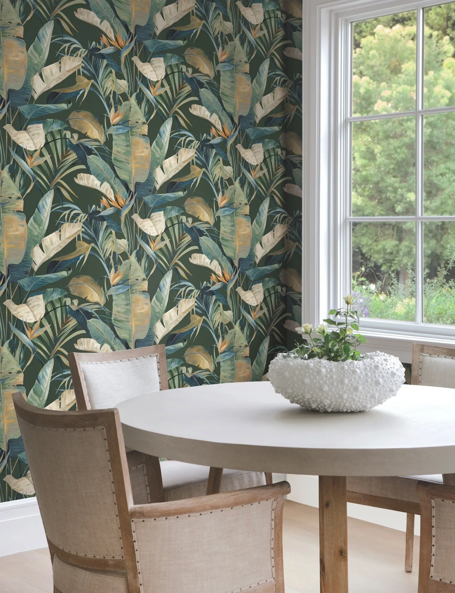 York Designer Series Tropical Green Cabana Wallpaper - SKU NT6136