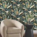 York Designer Series Tropical Green Cabana Wallpaper | Wallpaper Twins York Designer Series Tropical Green Cabana Wallpaper - SKU NT6136