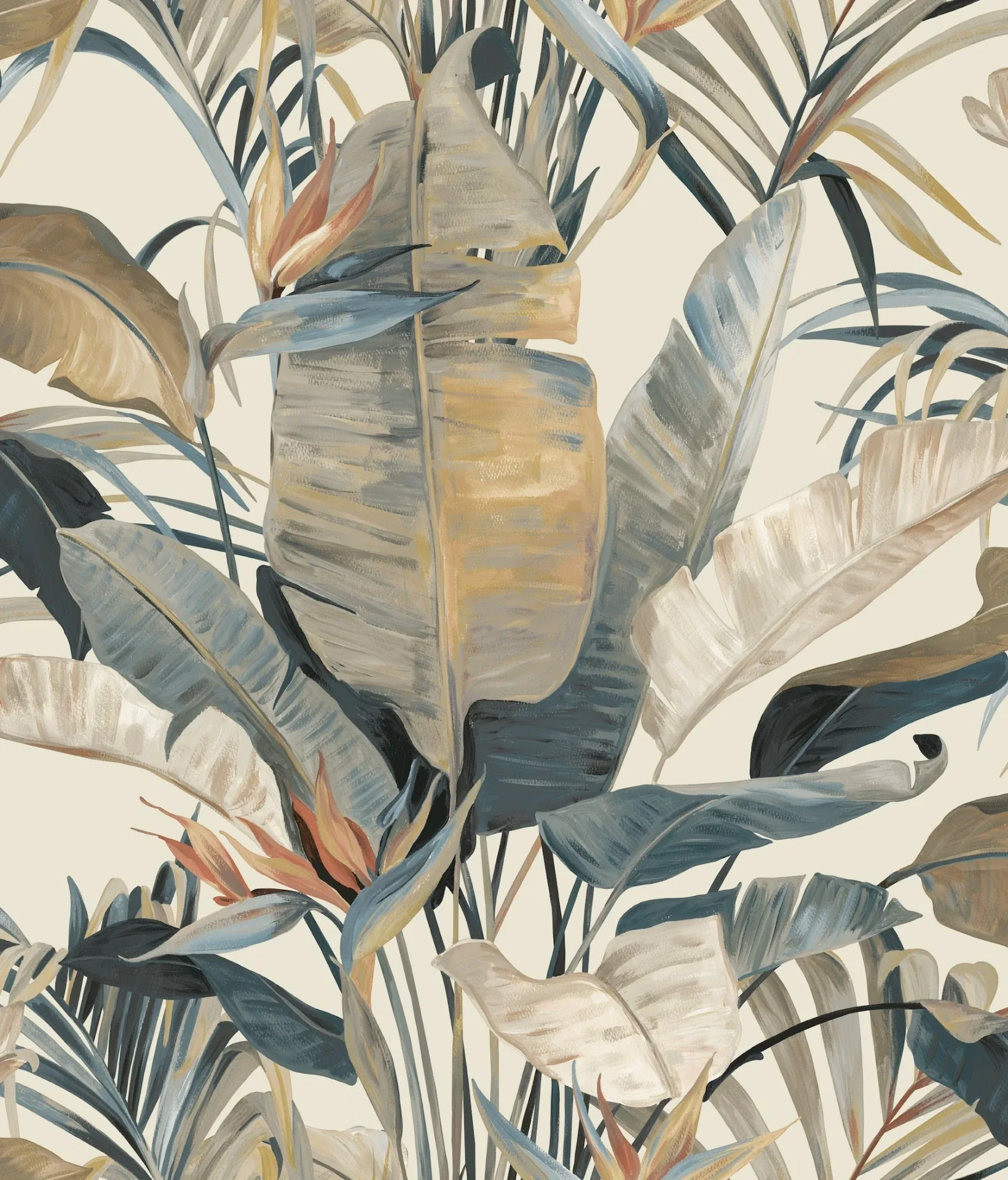 York Designer Series Tropical Plush Neutral Cabana Wallpaper - SKU NT6133