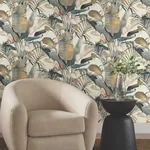 York Designer Series Tropical Plush Neutral Cabana Wallpaper | Wallpaper Twins York Designer Series Tropical Plush Neutral Cabana Wallpaper - SKU NT6133