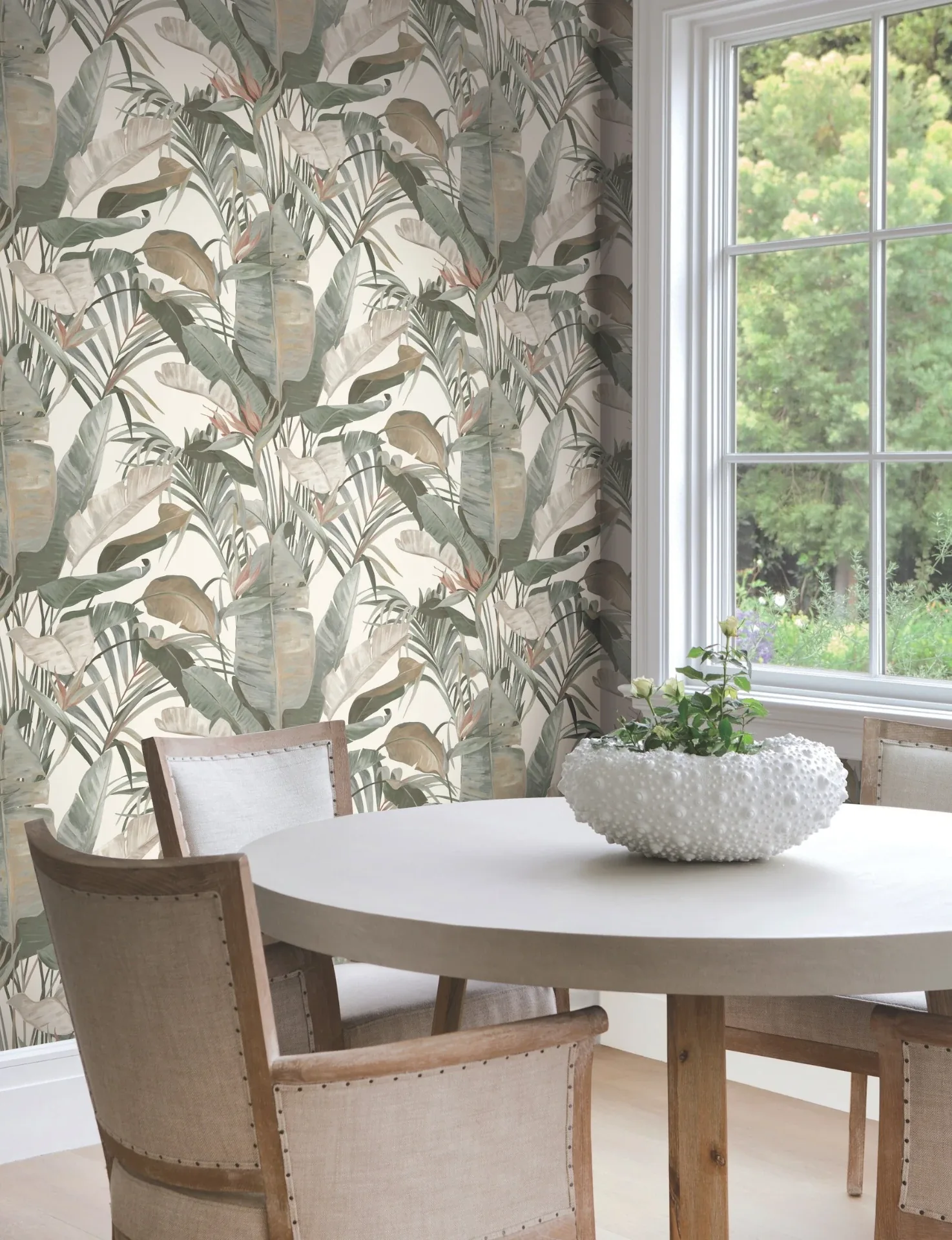 York Designer Series Tropical White Cabana Wallpaper - SKU NT6131