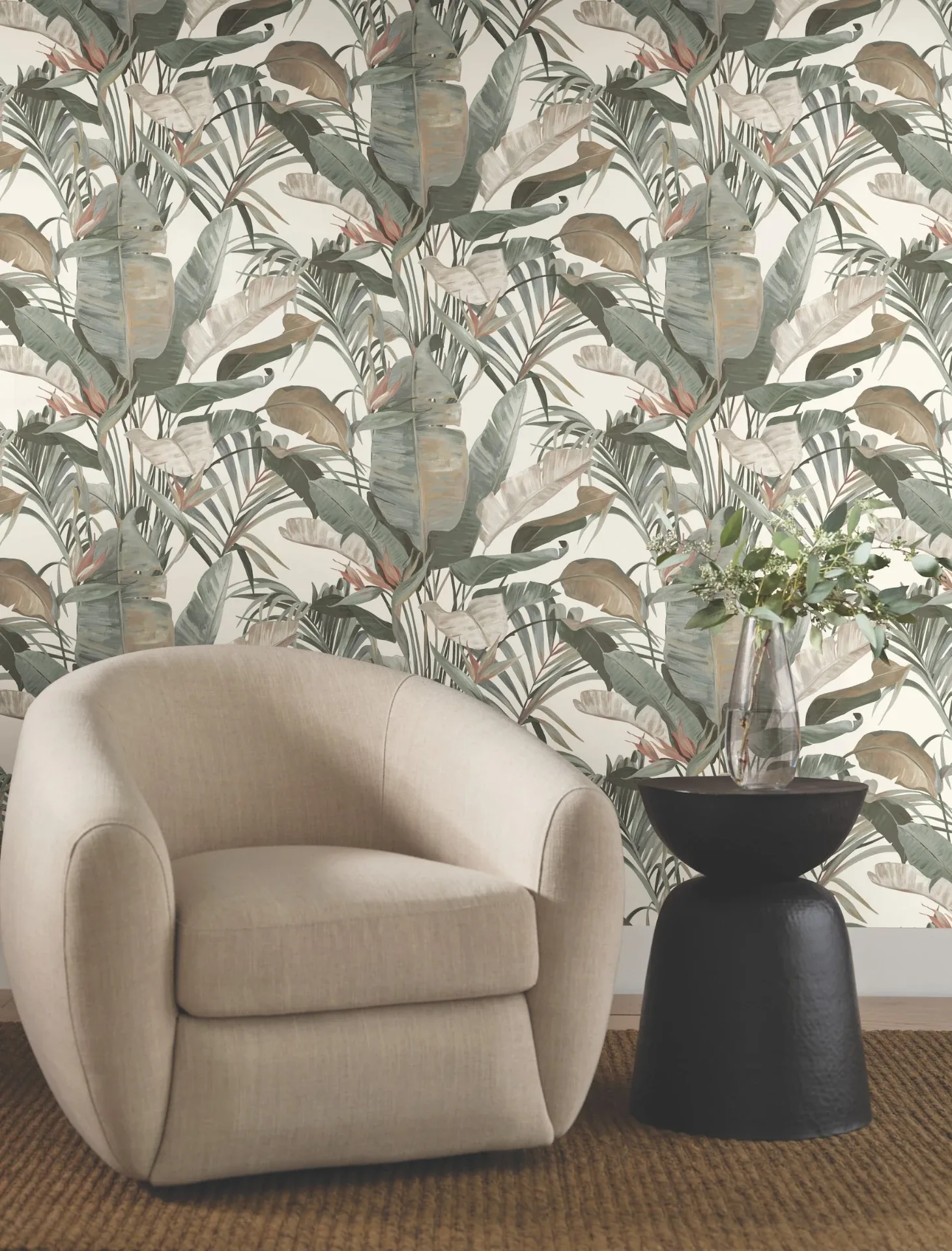 York Designer Series Tropical White Cabana Wallpaper | Wallpaper Twins York Designer Series Tropical White Cabana Wallpaper - SKU NT6131