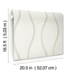 York Designer Series Unfurl White Wallpaper - SKU DT5114