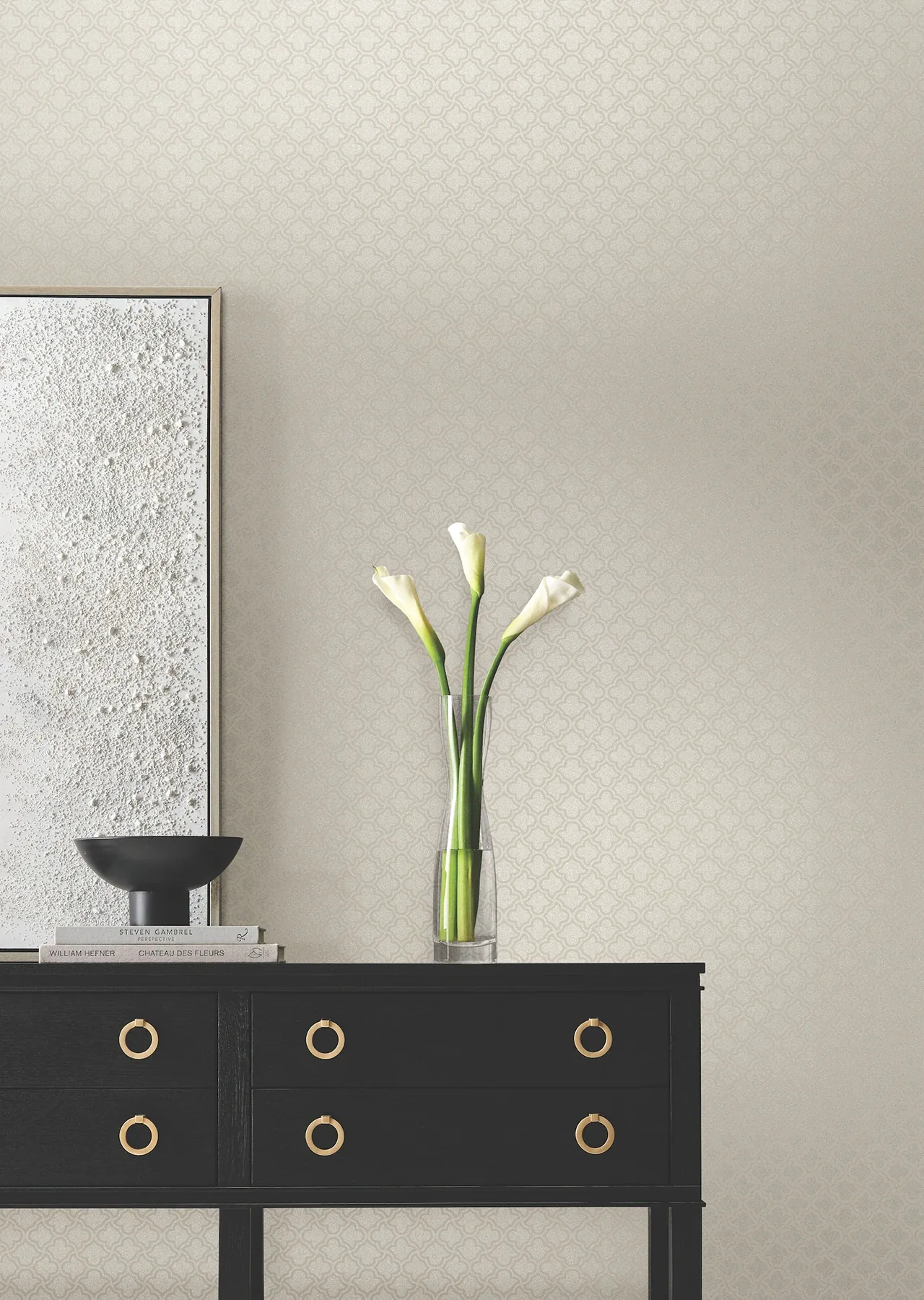 York Designer Series Uptown Glam Beige Wallpaper | Wallpaper Twins York Designer Series Uptown Glam Beige Wallpaper - SKU DF3337