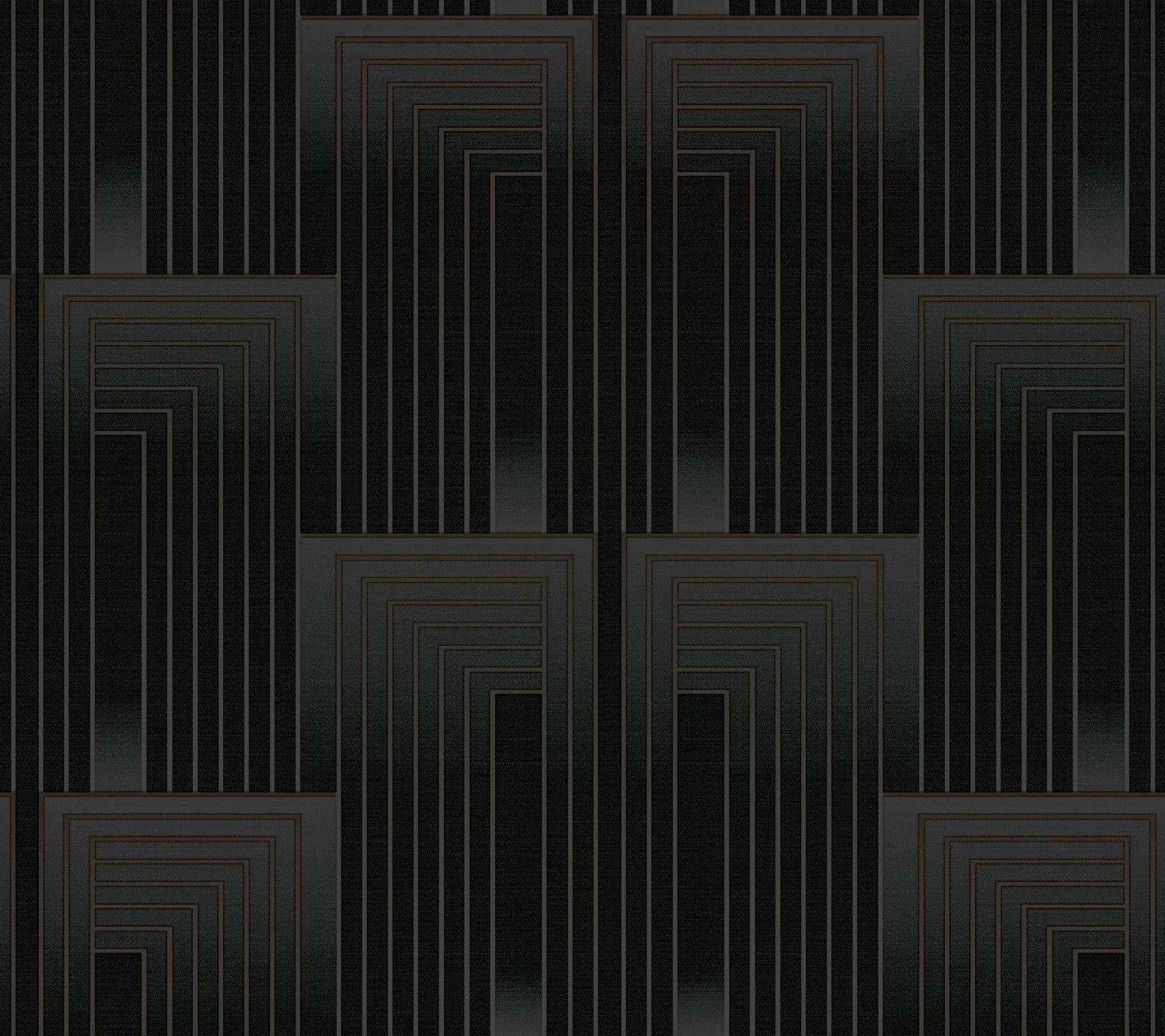 York Designer Series Vanishing Black & Copper Peel & Stick Wallpaper - SKU PSW1607RL