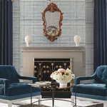 York Designer Series Vanishing Point Blue Striated Wallpaper | Wallpaper Twins York Designer Series Vanishing Point Blue Striated Wallpaper - SKU LL3245