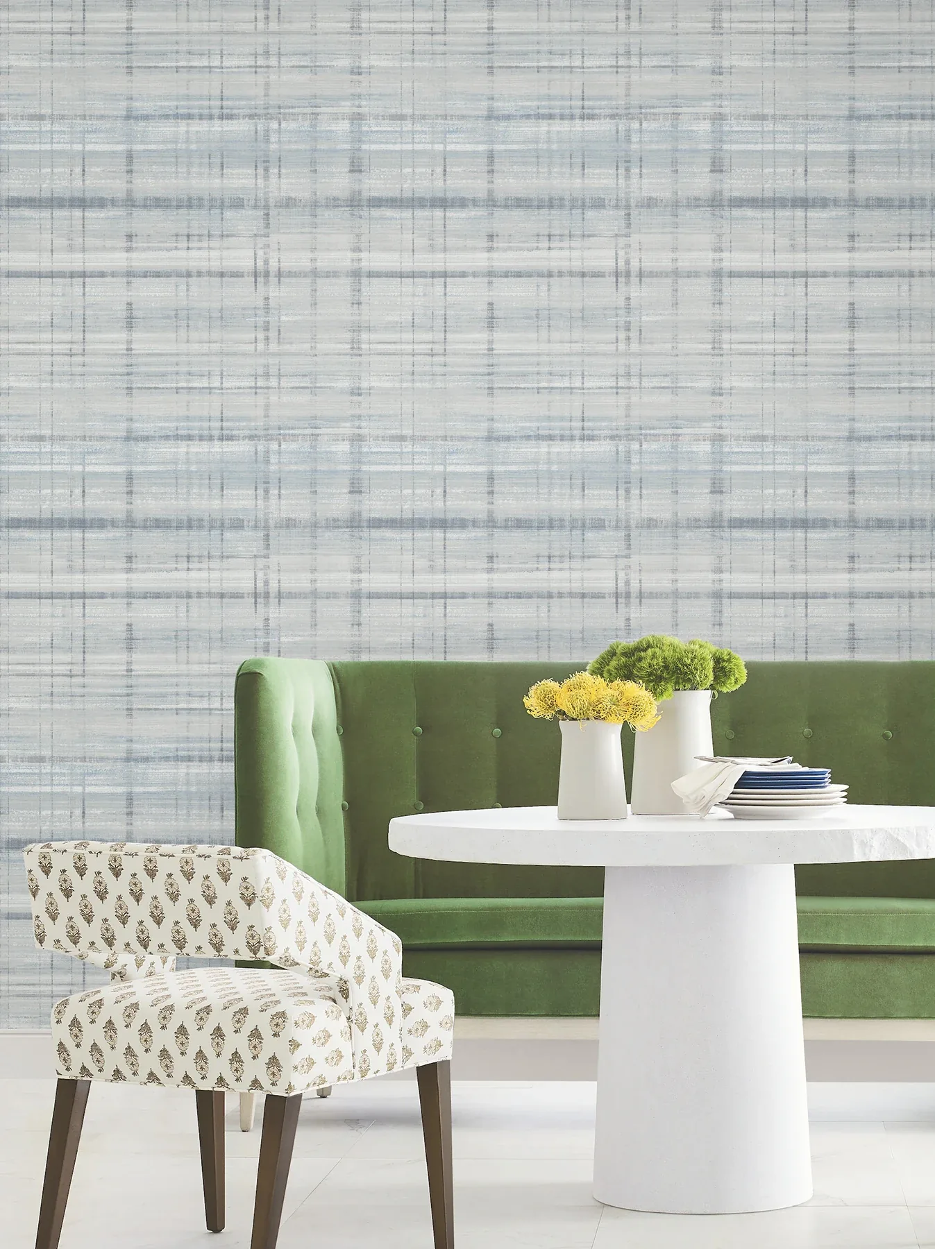 York Designer Series Vanishing Point Blue Striated Wallpaper | Wallpaper Twins York Designer Series Vanishing Point Blue Striated Wallpaper - SKU LL3245