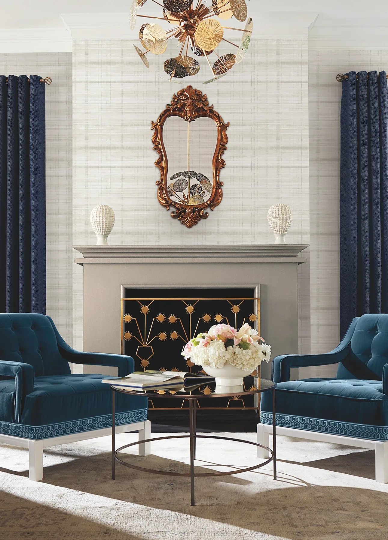 York Designer Series Vanishing Point Dove Striated Wallpaper - SKU LL3243