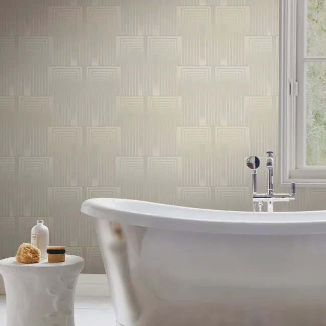 York Designer Series Vanishing Taupe & Pearl Wallpaper - SKU DT5071