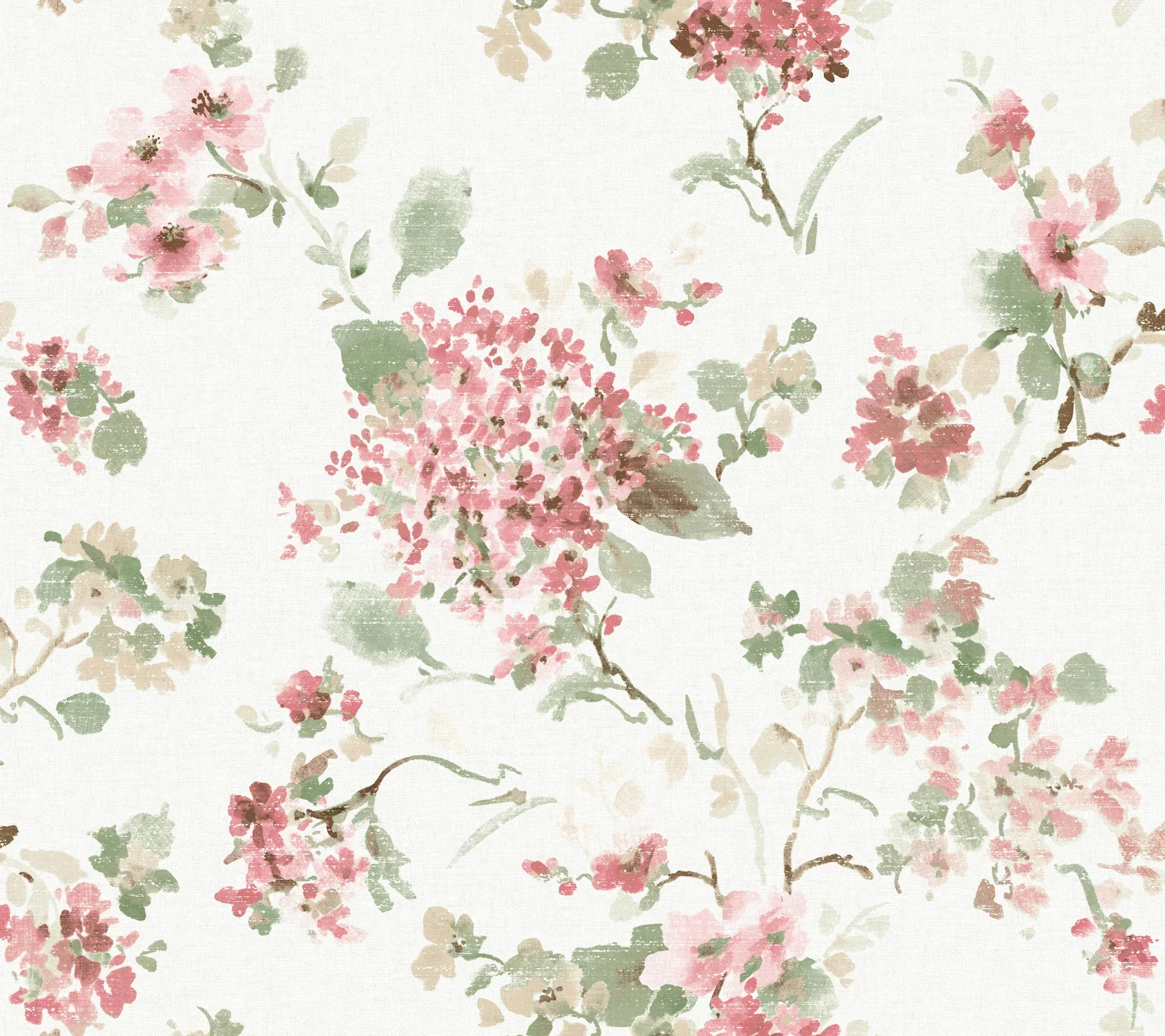 York Designer Series Veiled Garden Pink Floral Wallpaper - SKU LL3231