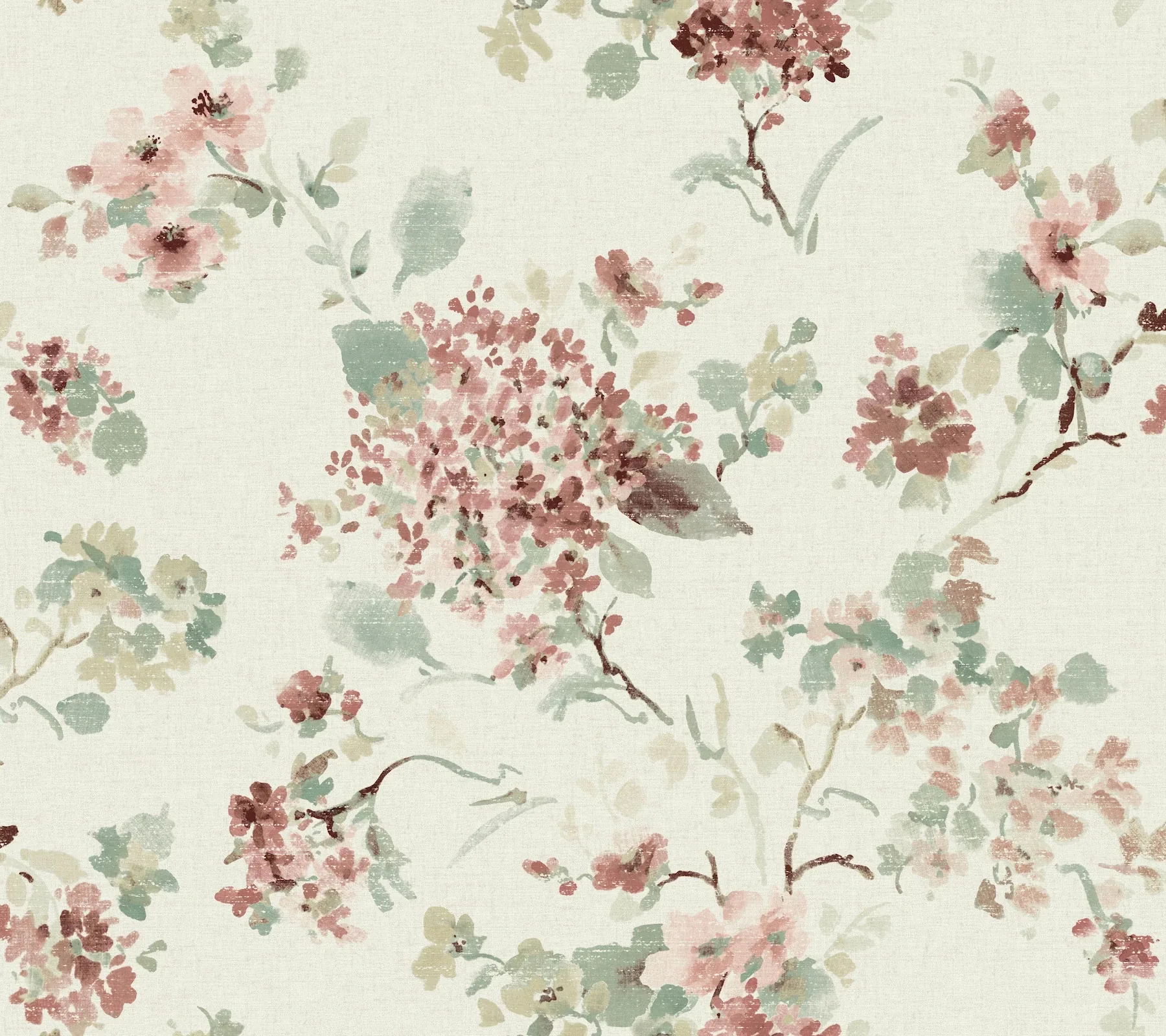 LL3230 | Veiled Garden Rose Floral Wallpaper