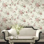York Designer Series Veiled Garden Rose Floral Wallpaper | Wallpaper Twins York Designer Series Veiled Garden Rose Floral Wallpaper - SKU LL3230