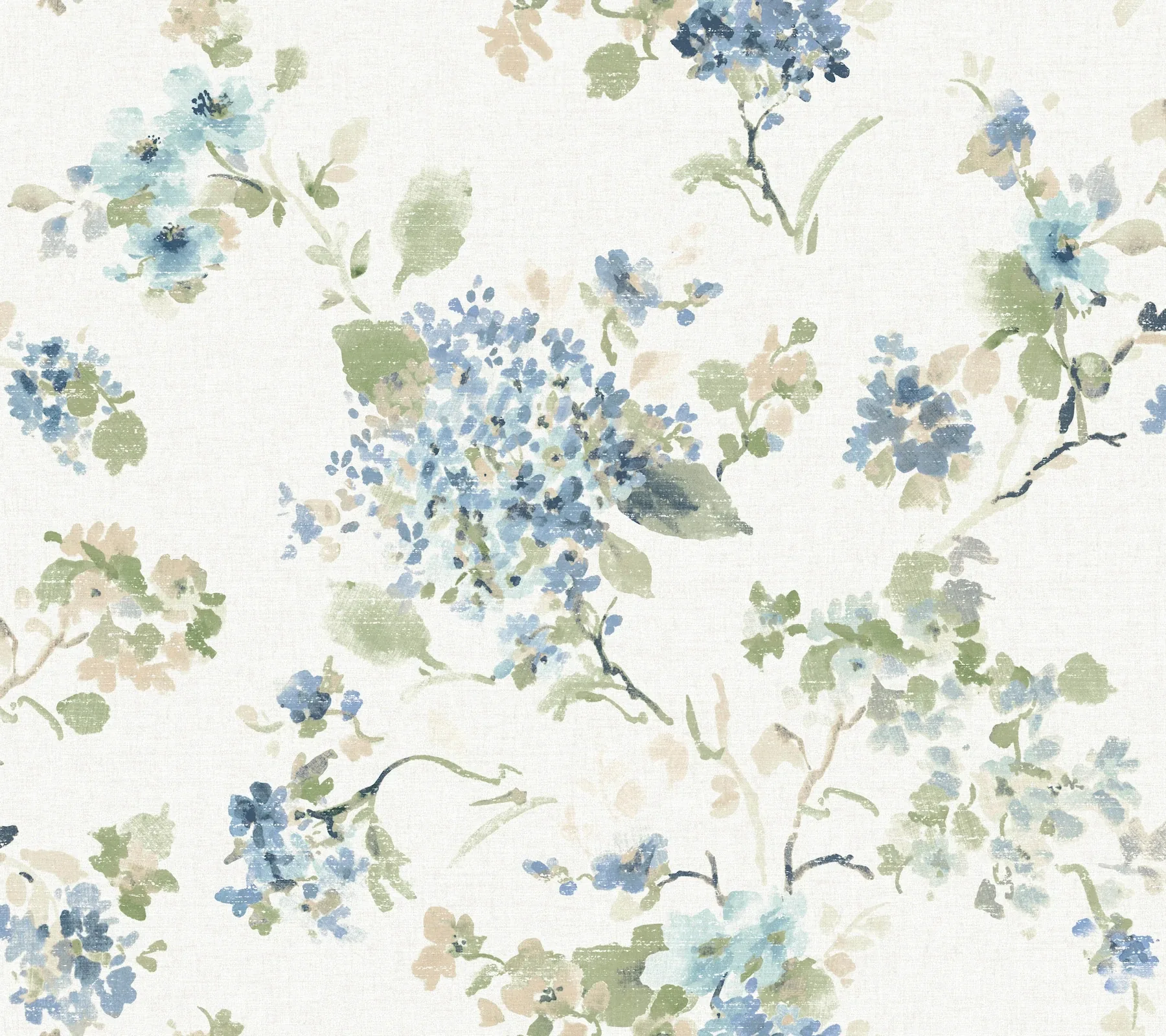 York Designer Series Veiled Garden Sky Blue Floral Wallpaper - SKU LL3229