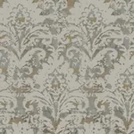 York Designer Series Velvet Crush Damask Taupe & Gold Wallpaper | Wallpaper Twins York Designer Series Velvet Crush Damask Taupe & Gold Wallpaper - SKU DF3331