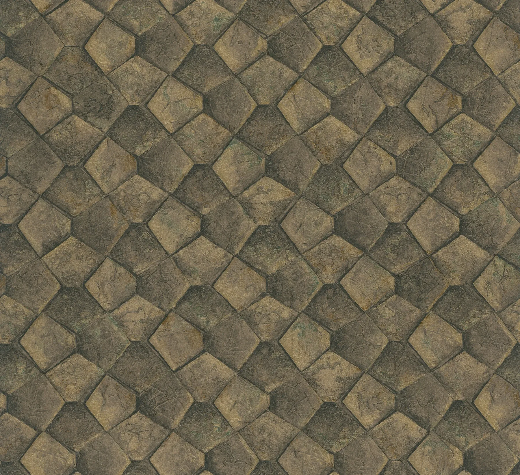 MA34909 | Waterford Gold Tiled Wallpaper