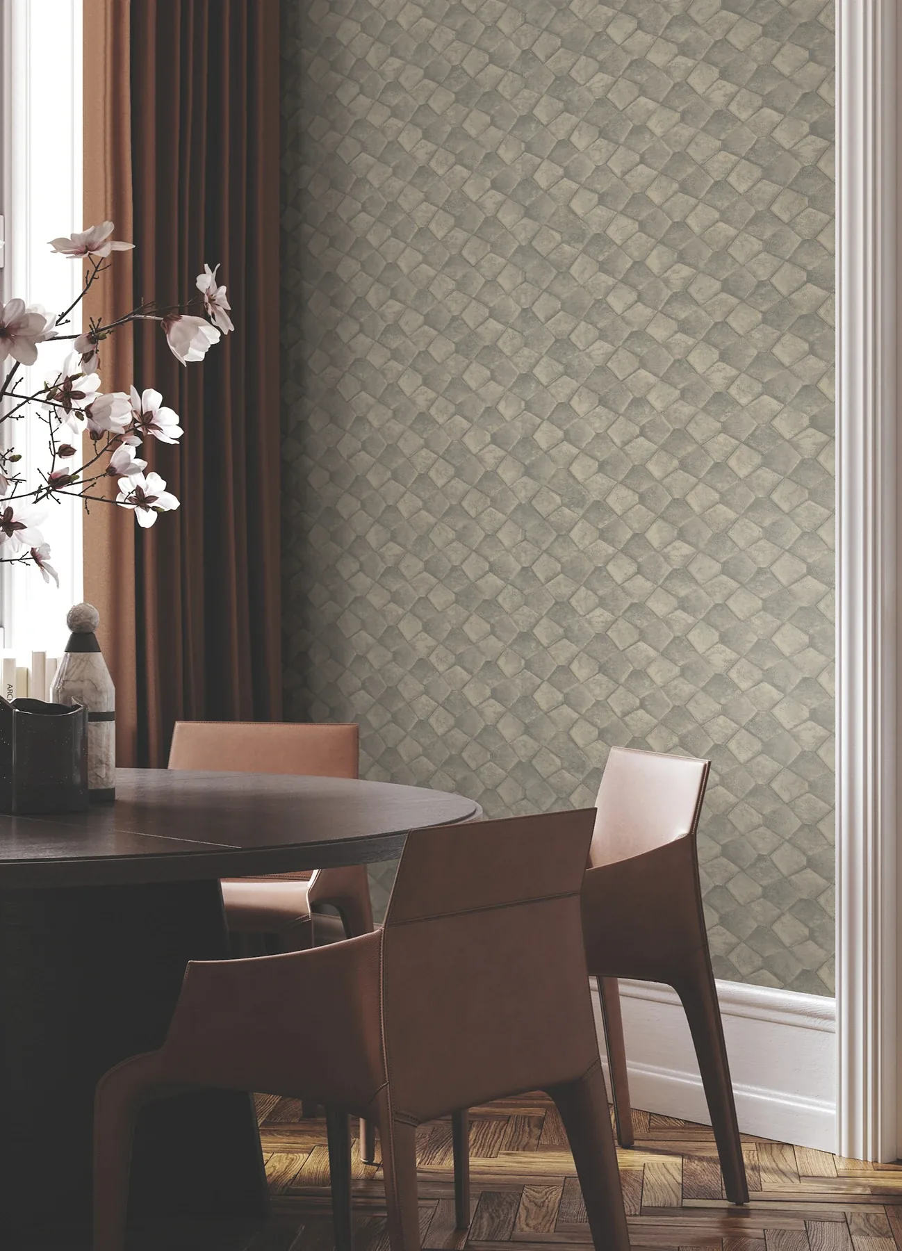 York Designer Series Waterford Gold Tiled Wallpaper - SKU MA34909