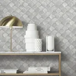 York Designer Series Waterford Grey Tiled Wallpaper | Wallpaper Twins York Designer Series Waterford Grey Tiled Wallpaper - SKU MA34907