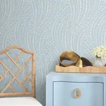 York Designer Series Willow Song Sky Blue Botanical Wallpaper | Wallpaper Twins York Designer Series Willow Song Sky Blue Botanical Wallpaper - SKU LL3223