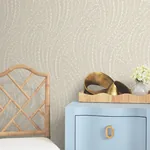 York Designer Series Willow Song Taupe Botanical Wallpaper | Wallpaper Twins York Designer Series Willow Song Taupe Botanical Wallpaper - SKU LL3218