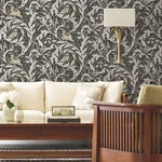 York Designer Series Woodland Tapestry Black Wallpaper - SKU AC9122