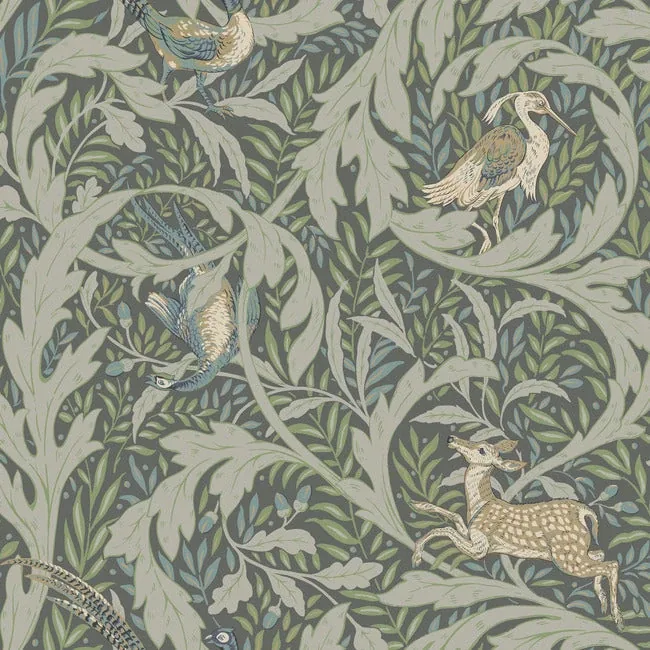 York Designer Series Woodland Tapestry Sage Wallpaper - SKU AC9124