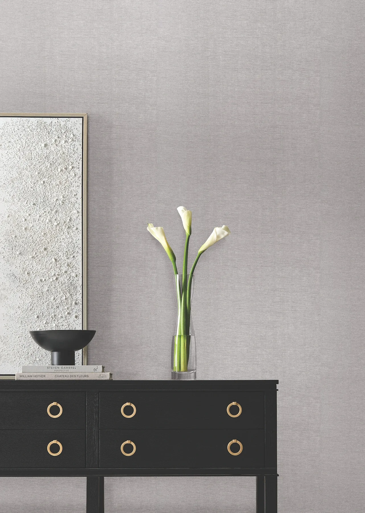 York Designer Series Woven Glimmer Silver Wallpaper - SKU DF3396