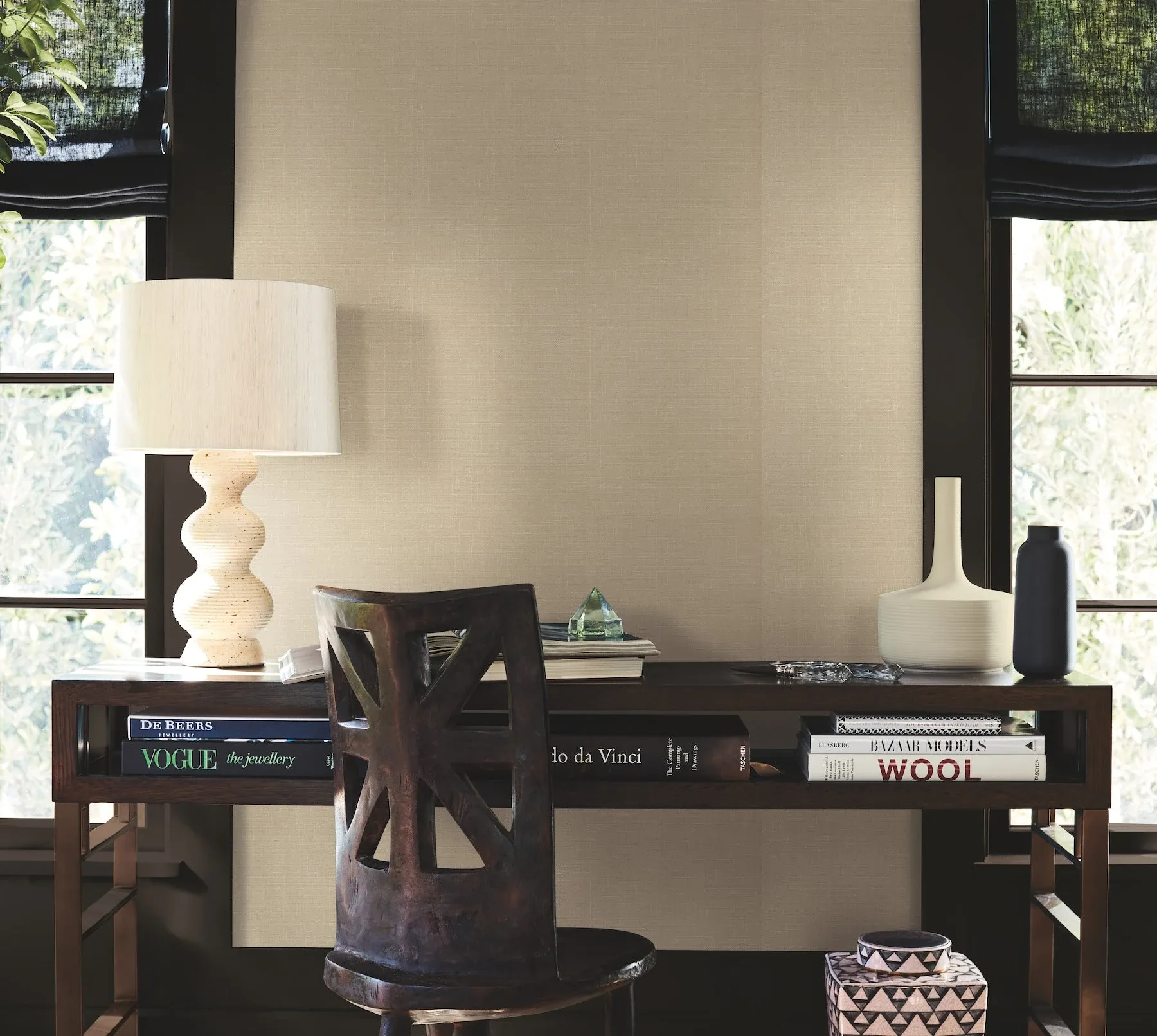 York Designer Series Woven Linen Linen Wallpaper - SKU AB1803