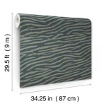 York Designer Series Zambia Dark Teal Wallpaper | Wallpaper Twins York Designer Series Zambia Dark Teal Wallpaper - SKU MI10533