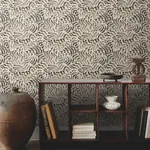 York Designer Series Zora Wave Charcoal Wallpaper | Wallpaper Twins York Designer Series Zora Wave Charcoal Wallpaper - SKU LM5324