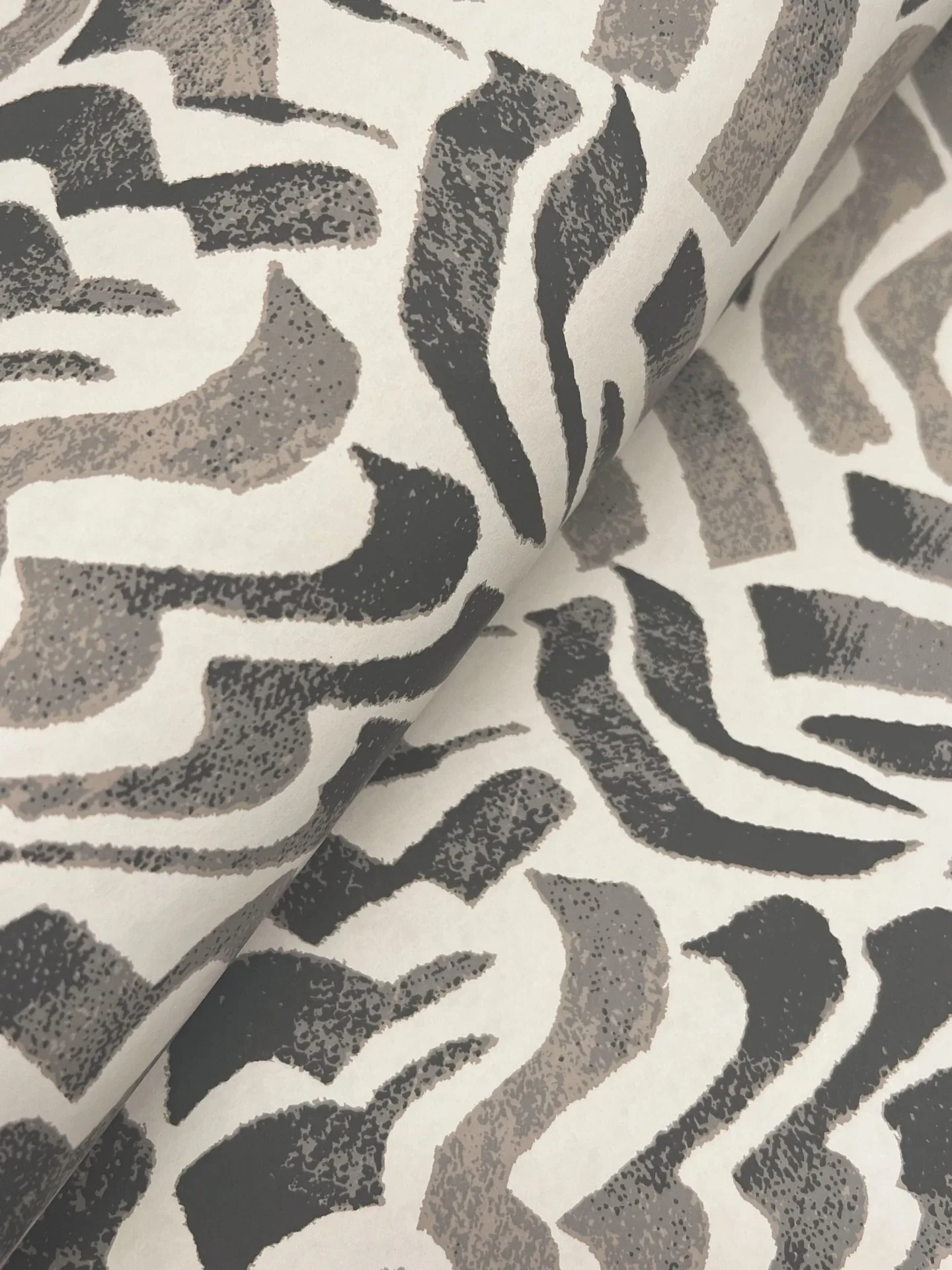 York Designer Series Zora Wave Charcoal Wallpaper | Wallpaper Twins York Designer Series Zora Wave Charcoal Wallpaper - SKU LM5324