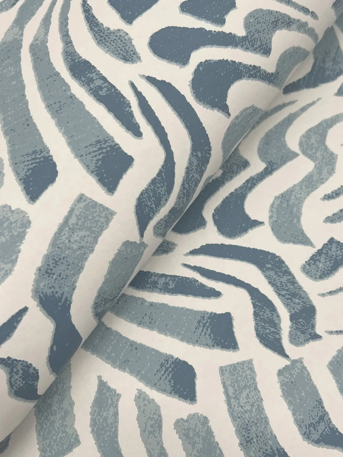 York Designer Series Zora Wave Denim Wallpaper - SKU LM5323