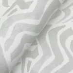 York Designer Series Zora Wave Light Grey Wallpaper - SKU LM5321