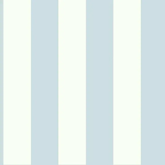 York Wallcoverings 3" Stripe Blue & White Wallpaper - SKU SA9176