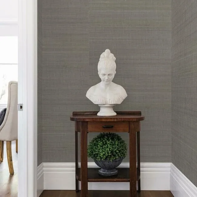 York Wallcoverings Abaca Weave Black Wallpaper | Wallpaper Twins York Wallcoverings Abaca Weave Black Wallpaper - SKU GL0504