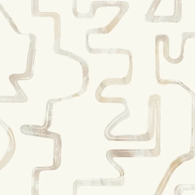York Wallcoverings Abstract Aura Caramel & Cream Wallpaper - SKU AG2052