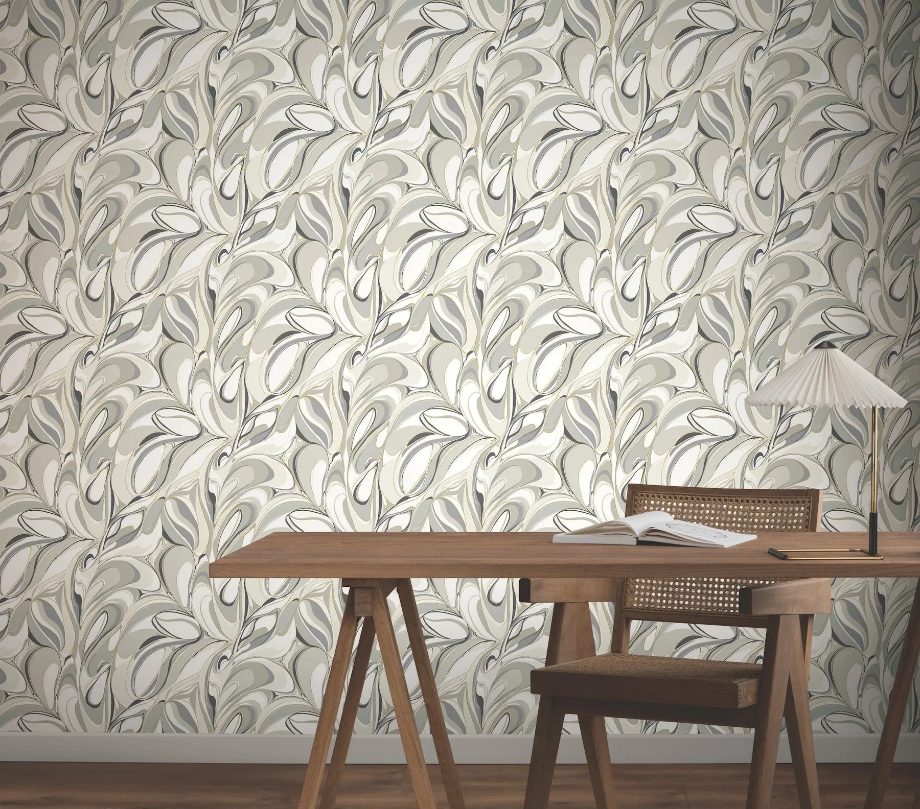 York Wallcoverings Achate Black & Grey Wallpaper | Wallpaper Twins York Wallcoverings Achate Black & Grey Wallpaper - SKU GN2564
